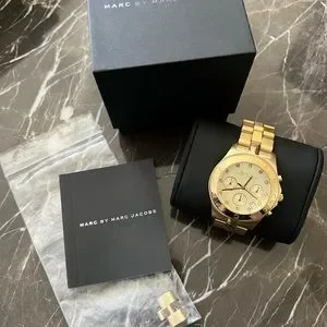 Marc Jacobs Blade Watch 40mm Marc Jacobs Blade Chronograph Black Dial Black Steel Strap  main image 4